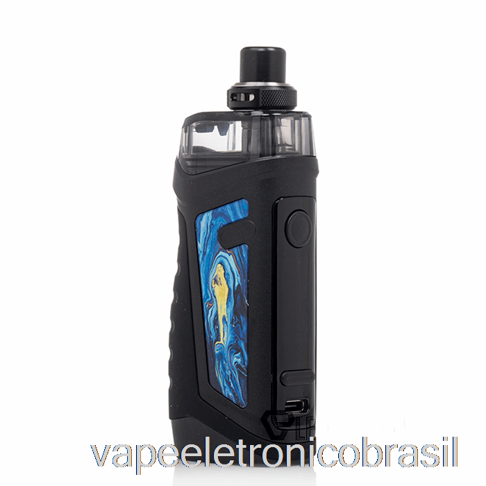 Vape Eletrônico Vandy Vape Jackaroo 18650 Pod Kit Azul Estrelado